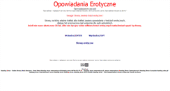 Desktop Screenshot of opowiadaniaerotyczne.info